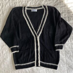 Olsen Women's Black Cardigan Sweater